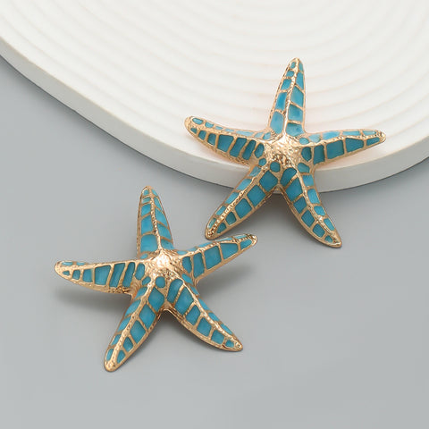 Fashionable Starfish Earrings