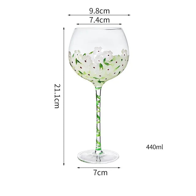 Hand Painted Wine Glasses for Party