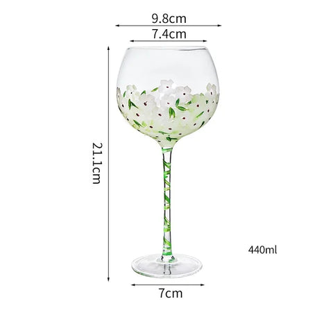 Hand Painted Wine Glasses for Party