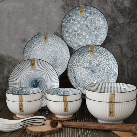 Japanese Ceramic Tableware Set