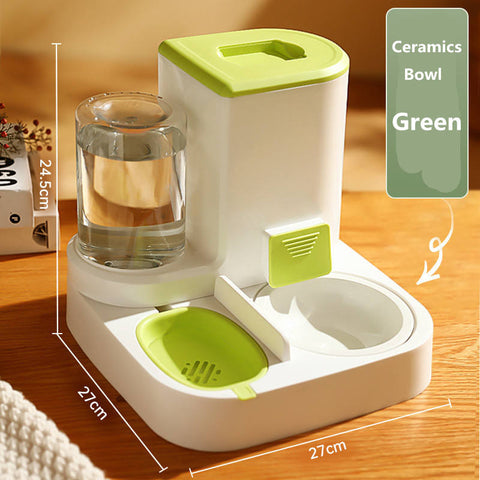 Cat Feeder and Water Dispenser Set