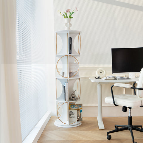 4-Tier Rotating Display Shelf