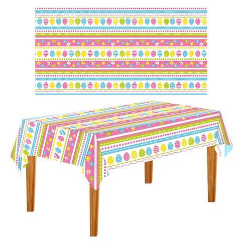 2 Packs Easter Party Disposable Tablecloth