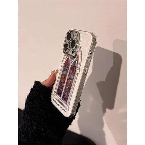 Art Deco Stained Glass Pattern iPhone Case