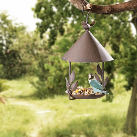 Old Wrought Iron Bird Feeder