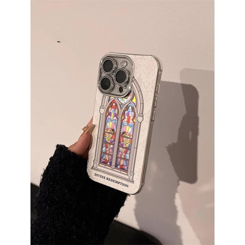 Art Deco Stained Glass Pattern iPhone Case