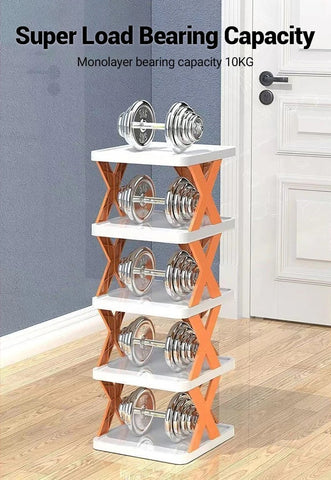 Shoe Storage 2-9 Tier Vertical Shoe Rack | Multi-Layer Folding Shoe Rack