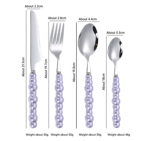 Pearl Handle Tableware Set