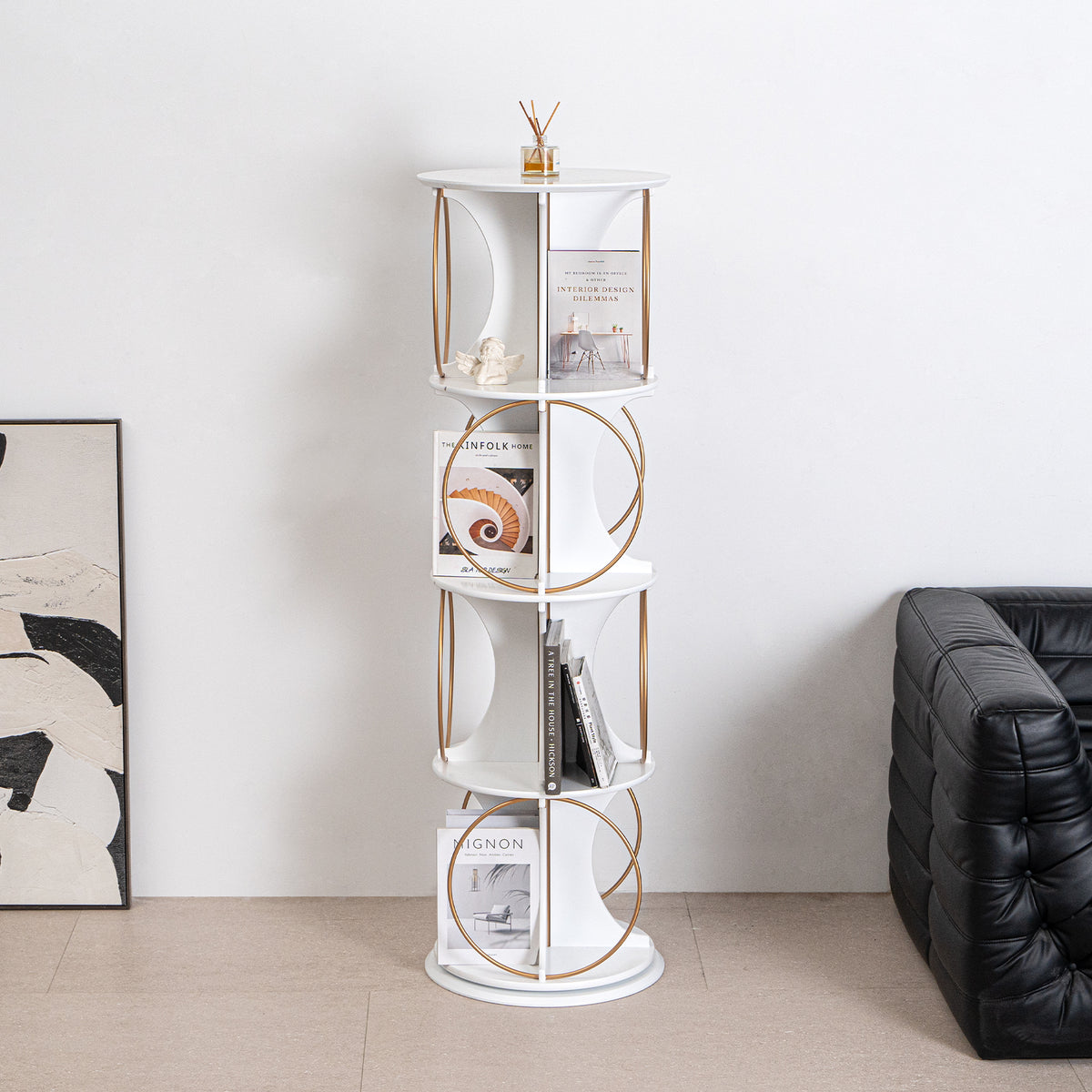 4-Tier Rotating Display Shelf