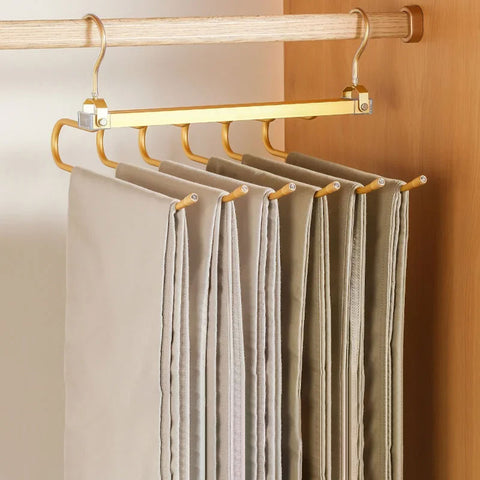 2 PACKS Retractable Folding Pants Rack