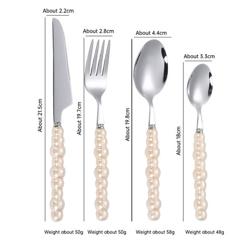 Pearl Handle Tableware Set