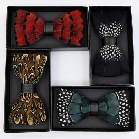 Feather Bow Ties