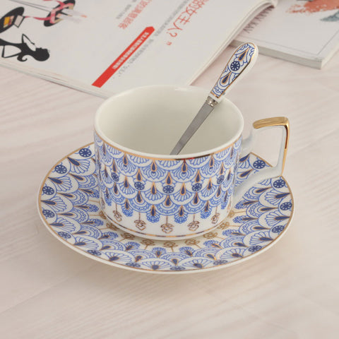 300ML Ceramic Coffe Cup and Saucer Sets