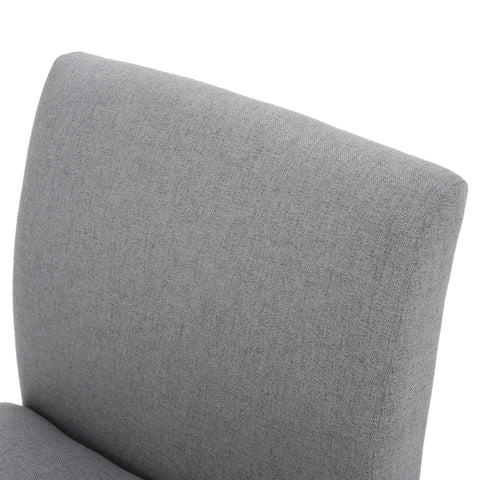 Contemporary Gray Fabric Accent Chair