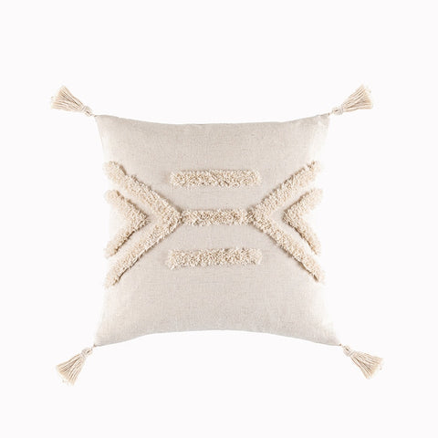 Boho Tassel Pillowcase ( 17"x17" )