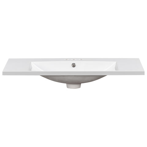 36" Bathroom Vanity Sink Top with Three Holes