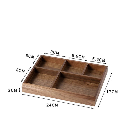 Walnut Tray for Home Storage