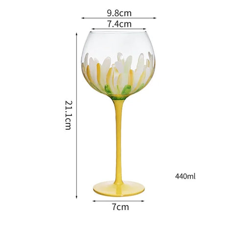 Hand Painted Wine Glasses for Party