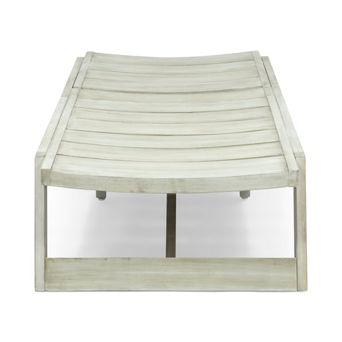 Outdoor Acacia Wood Chaise Lounge