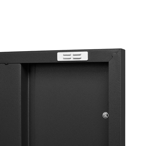 Lockable Steel Storage Cabinet with 2 Doors and Adjustable Shelves