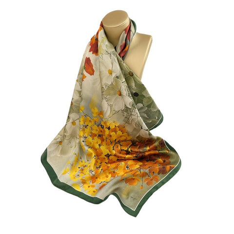 100% Mulberry Silk Neck Scarves