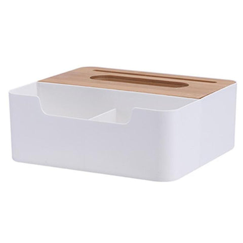 Tissue Box with Phone Slot & Storage