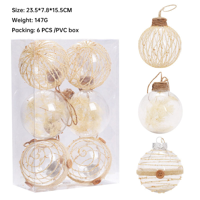 Transparent Christmas Ball Set