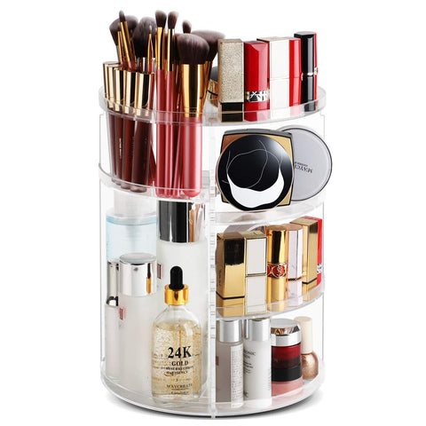 360° Rotating Acrylic Makeup Organizer