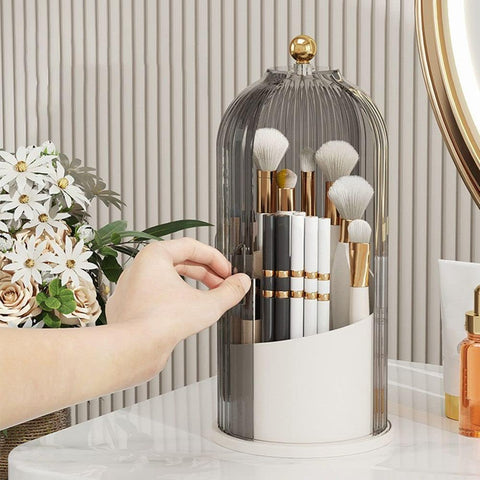 Makeup Brush Holder Organizer with Lid