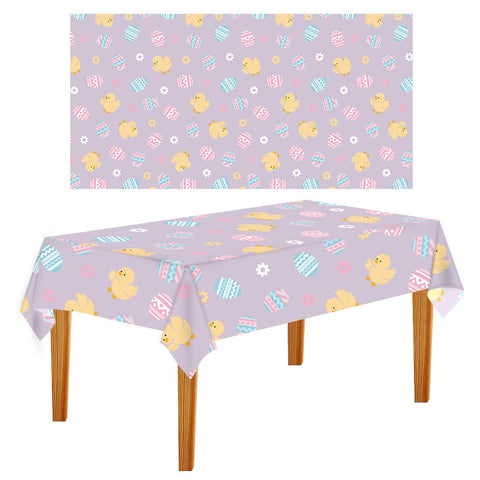 2 Packs Easter Party Disposable Tablecloth