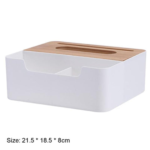 Tissue Box with Phone Slot & Storage