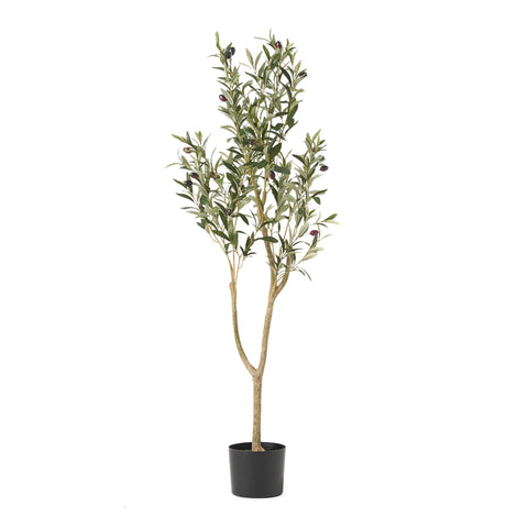 47" Artificial Olive Tree in Pot