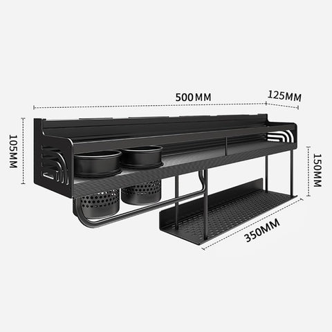 2-Tier Kitchen Organizer Rack Wall Mounted