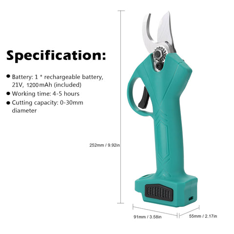 Rechargeable Electric Pruning Shears