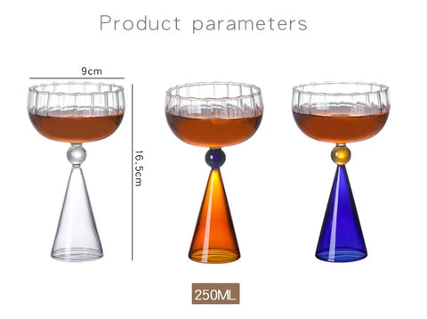 Vertical Grain Creative Wine Glasses