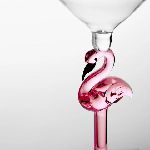 Creative Flamingo Glass Cup