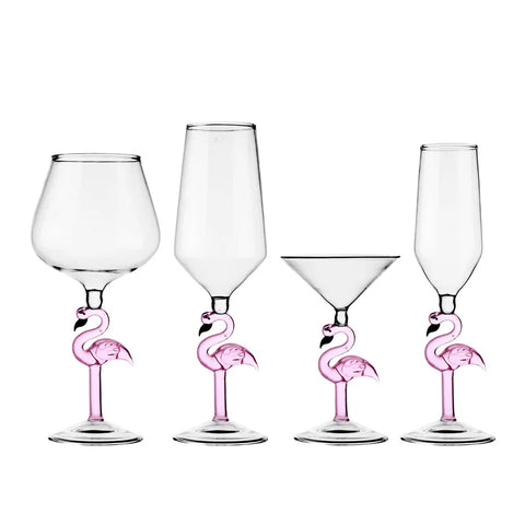 Creative Flamingo Glass Cup