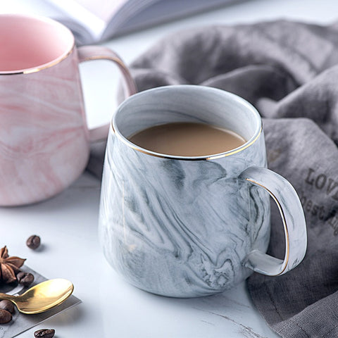 Gold Rimmed Ceramic Mug