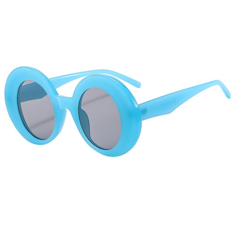 Oversized Frame Round Sunglasses