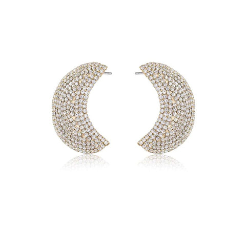 Moon Rhinestone Earrings