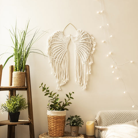 Angel Wings Wall Decor Elegant Tapestry