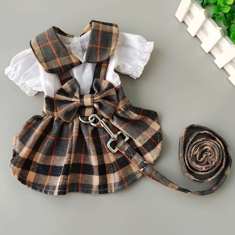 Puppy Dress with Traction Rope