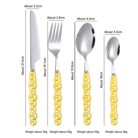 Pearl Handle Tableware Set