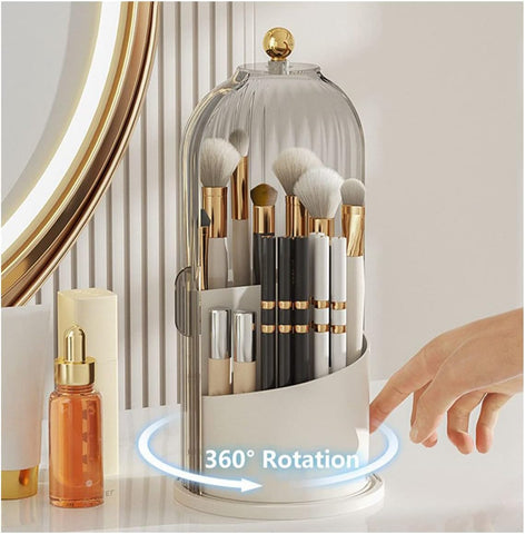 Makeup Brush Holder Organizer with Lid