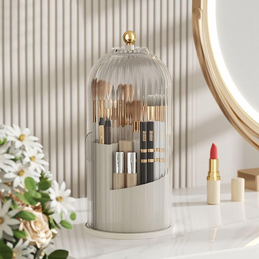 Makeup Brush Holder Organizer with Lid