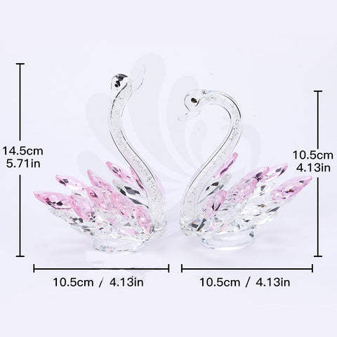 Modern Crystal Swan Decoration Wedding Gifts