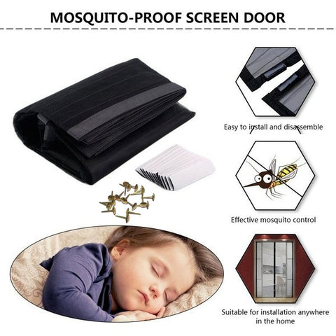 Transparent Mosquito Curtain Hands-free Magnetic Screen Door