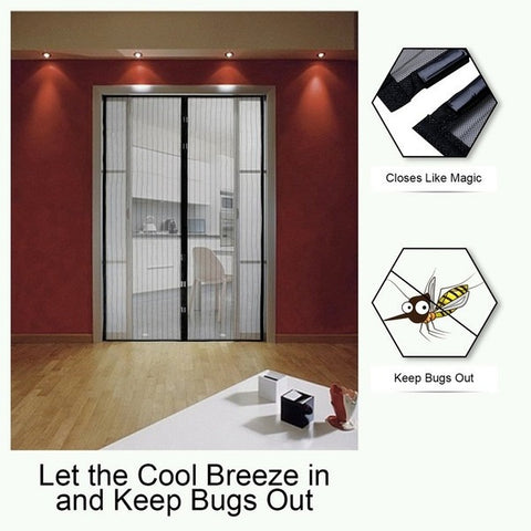 Transparent Mosquito Curtain Hands-free Magnetic Screen Door