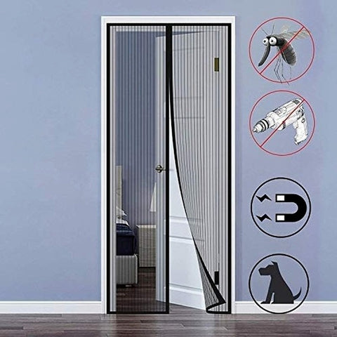 Transparent Mosquito Curtain Hands-free Magnetic Screen Door