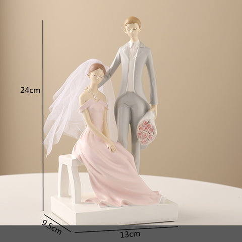 Wedding Bride and Groom Figurine